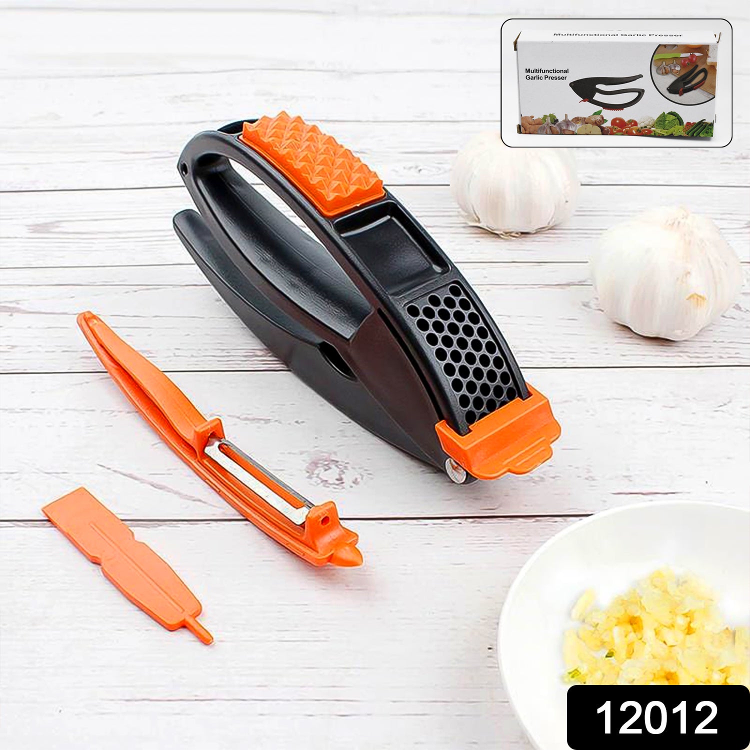 Multifunctional Garlic Press Garlic Mincing  Crushing Tool (1 Pc) Multifunctional Garlic Press Garlic Mincing  Crushing Tool (1 Pc)